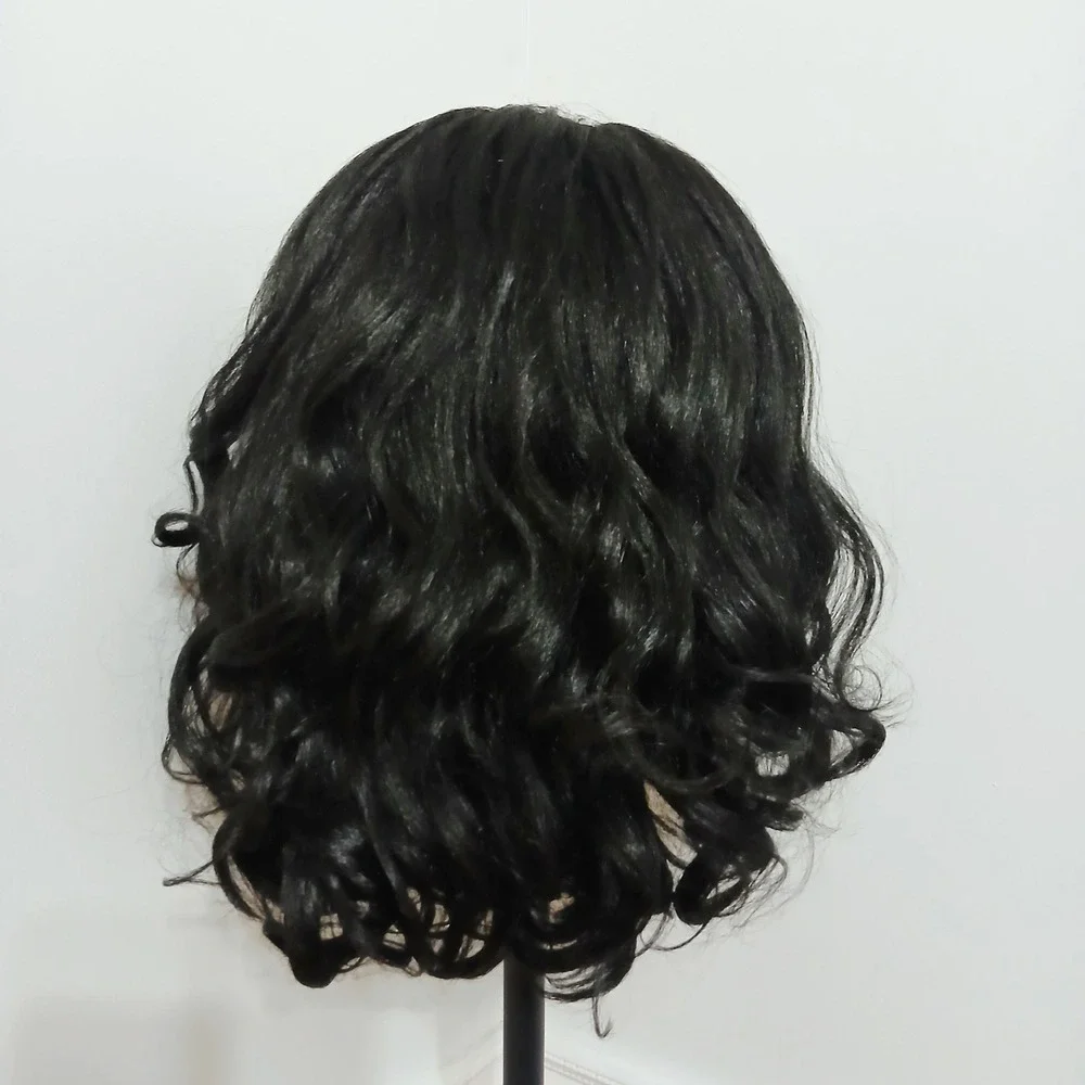 Yaki Headband Wig 20 Inch Curly Natural Black Synthetic Hair Glueless  NEW‎